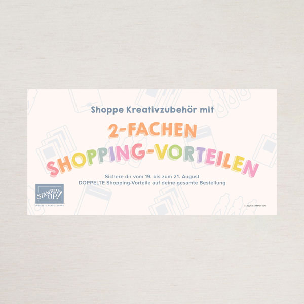 2-fache Shopping-Vorteile Grafik